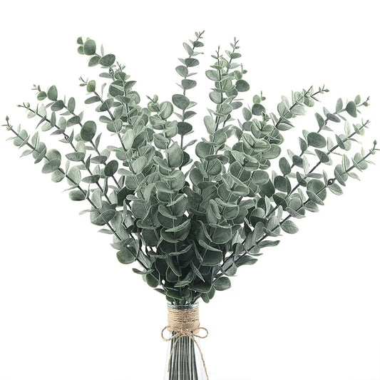20pcs Artificial Eucalyptus Stems Leaves
