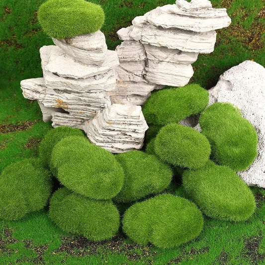 50/5PCS Artificial Foam Moss Stone