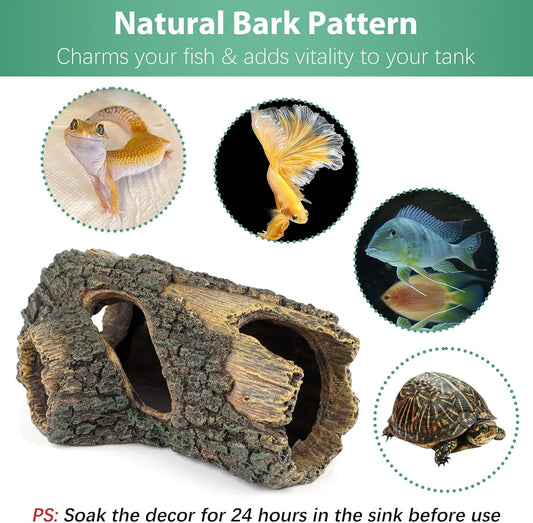 Terrarium Decoration Resin Reptile Hide Cave