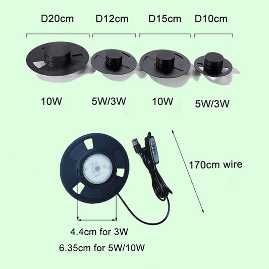 Dimmable USB Terrarium Plant Growing Lamp