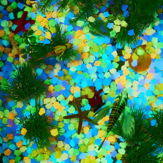 50Pcs Glow in The Dark Garden Pebbles