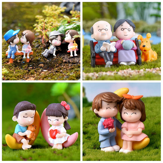 Cute Kawaii Lovers Figurines