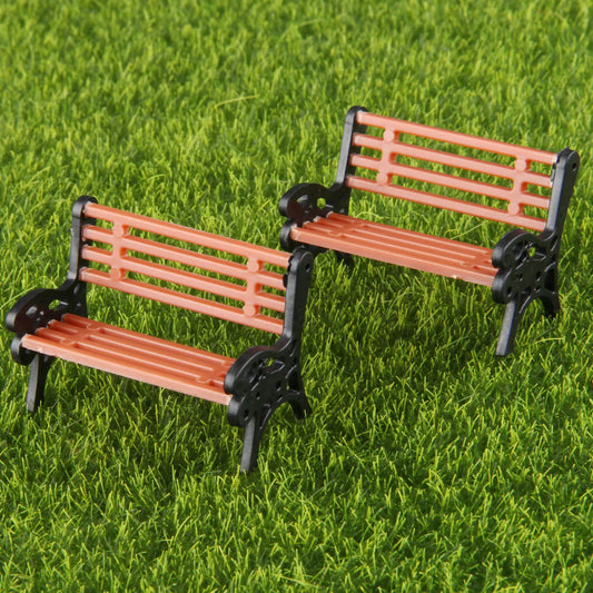 5PCS Miniature Park Bench Set
