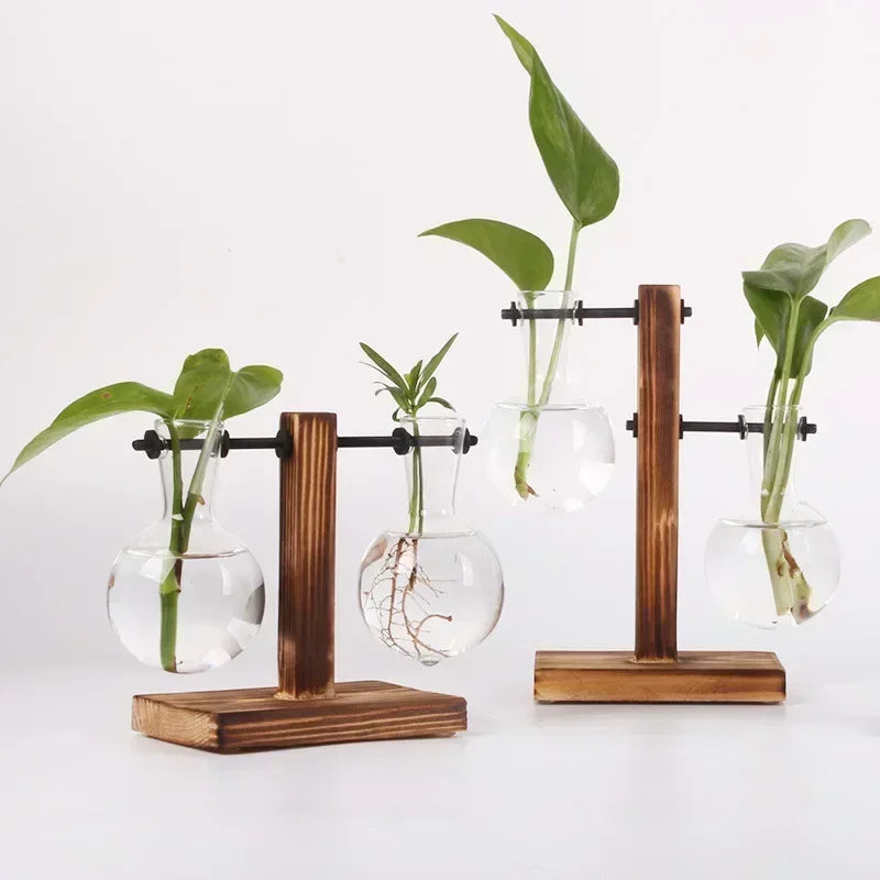bulb-glass-vase-with-wooden-stand