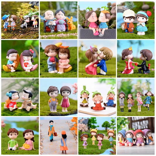 Cute Kawaii Lovers Figurines