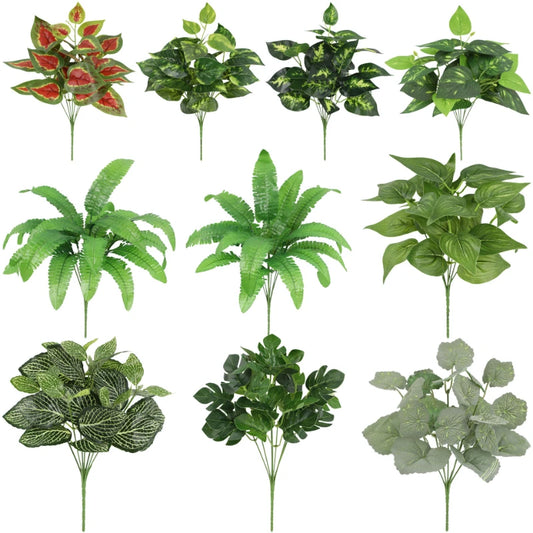 Green Plant Floral Artificial Leaves