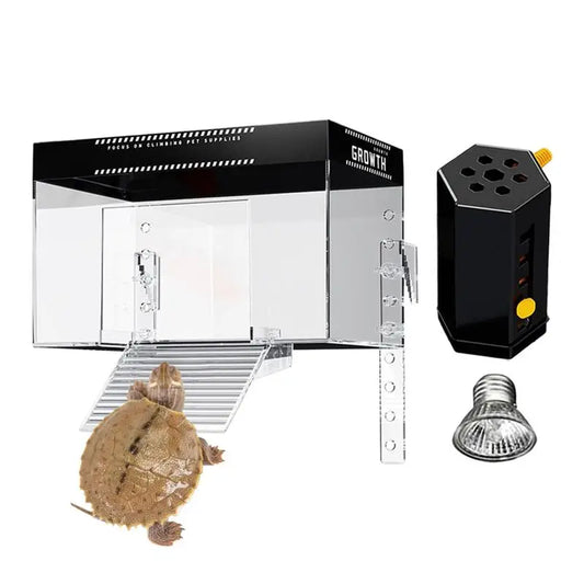 Pet Turtle Basking Dock with Lid