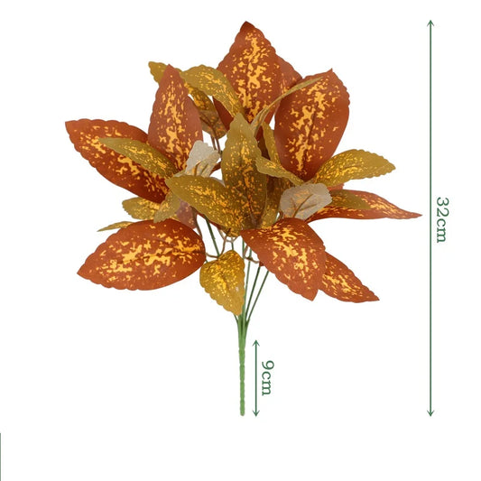 Green Plant Floral Artificial Leaves