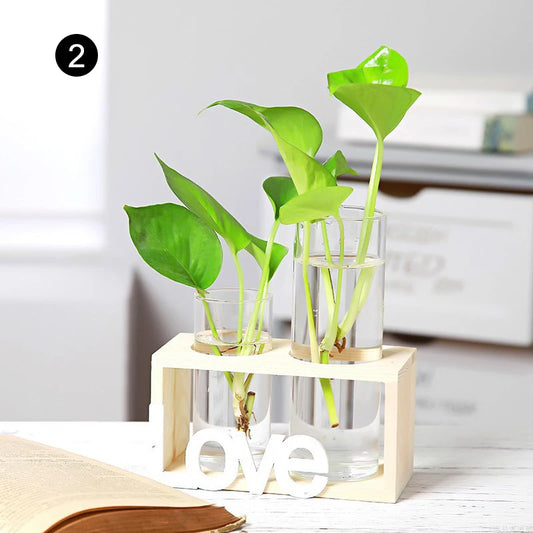 Wooden Stand Hanging Flower Plant
